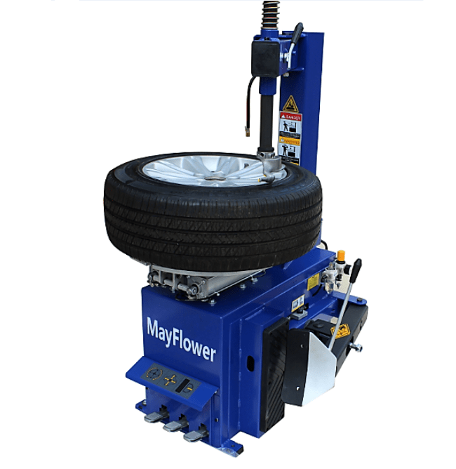 High-Powered 1.5 HP Tire Changing Machine with Rim Clamp & 950 Bead Blaster - Effortless Wheel Changing!