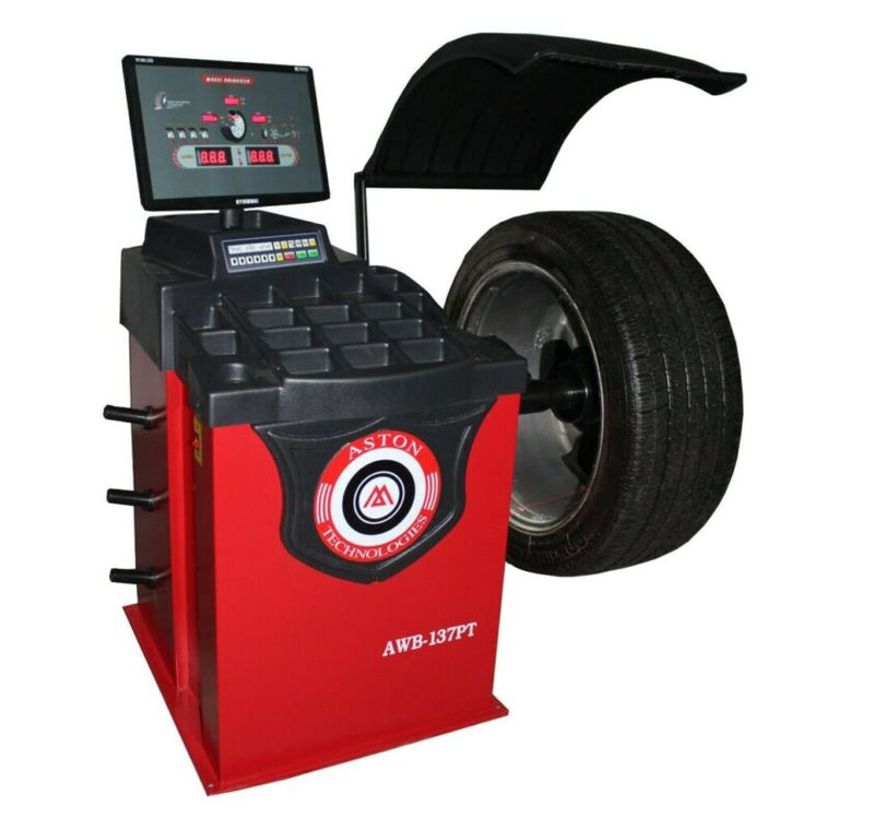 Aston 2.0hp Tire Changer and Wheel Balancer Combo with Self-Calibrating Laser Rim - Perfect for 26" Wheels!