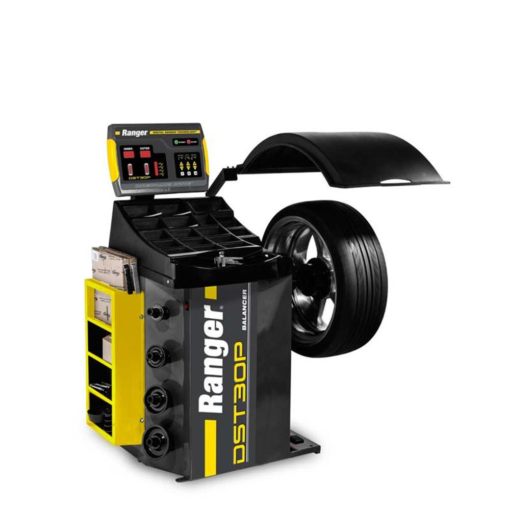 Ranger DST30P Professional Wheel Balancer - 36mm Shaft, Versatile 110-240V, 1-Phase, 50/60Hz, Sleek Yellow and Gray Design