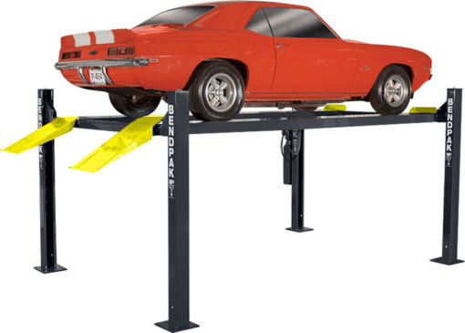 Premium HD-9ST 9,000-lb. Capacity Four-Post Lift - Compact Design for Efficient Spacing