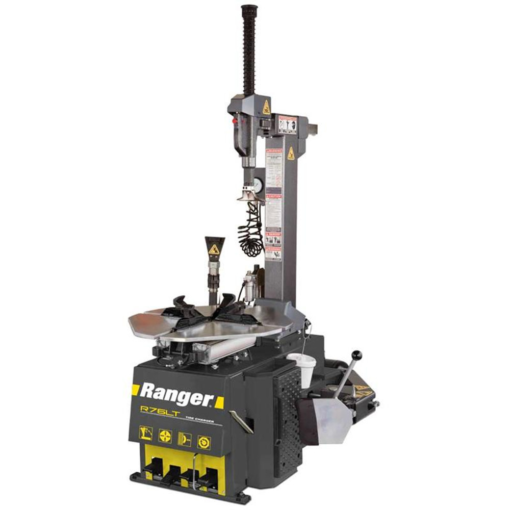 Ranger R76LT Tilt-Back Tire Changer – 30" Capacity in Stylish Yellow and Gray