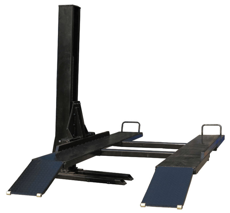 Tuxedo SP-6K-SS Heavy-Duty 6,000 lb Single Post Storage Lift for Ultimate Vehicle Convenience