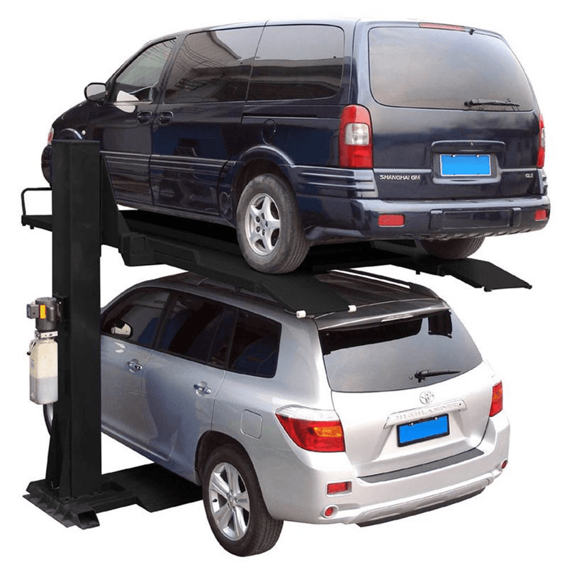 Tuxedo SP-6K-SS Heavy-Duty 6,000 lb Single Post Storage Lift for Ultimate Vehicle Convenience