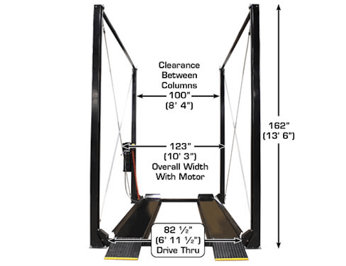 Atlas Garage PRO7000ST - 7,000 lbs Heavy-Duty Super Tall 4-Post Car Lift