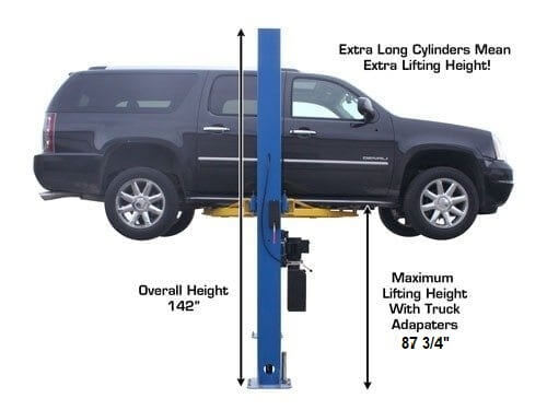 Atlas 9OHSC-SS Heavy-Duty 9,000 lbs Overhead 2 Post Vehicle Lift