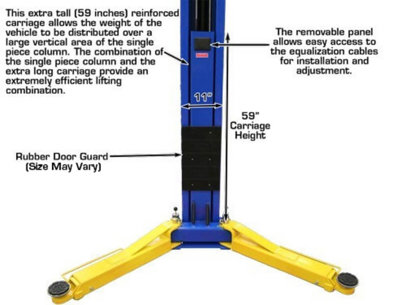 Atlas OHX10000X 10,000 lbs Premium Extra Tall 2 Post Overhead Lift - Elevate Your Service Experience