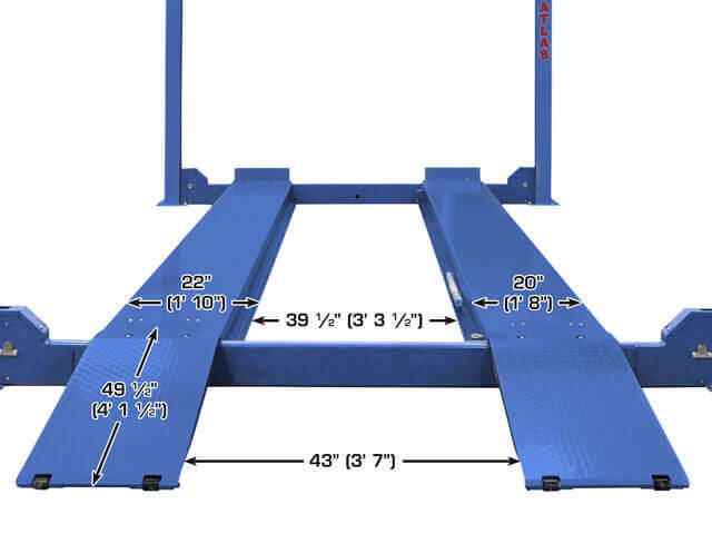 Atlas Platinum ALI Certified 14,000 lbs 4-Post Lift – Elevate Your Workspace with Confidence!