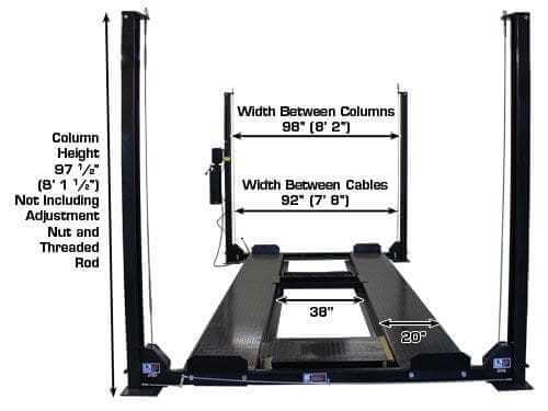 Elevate Your Space: Atlas Garage PRO 8000 EXT-L Extra Tall & Long 4-Post Lift for Ultimate Convenience