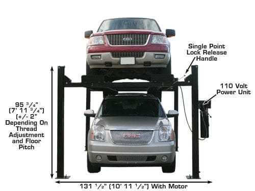 Atlas Garage PRO9000 Heavy-Duty 4-Post Vehicle Lift