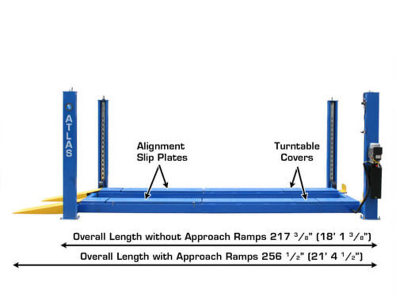 Atlas 414A Heavy-Duty 14,000 lb 4-Post Car Alignment Lift