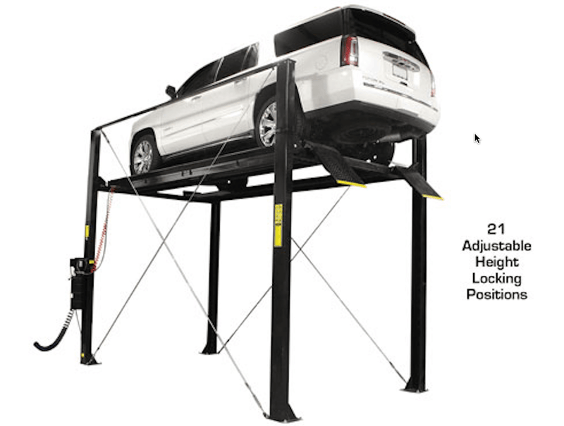 Atlas Garage PRO7000ST - 7,000 lbs Heavy-Duty Super Tall 4-Post Car Lift