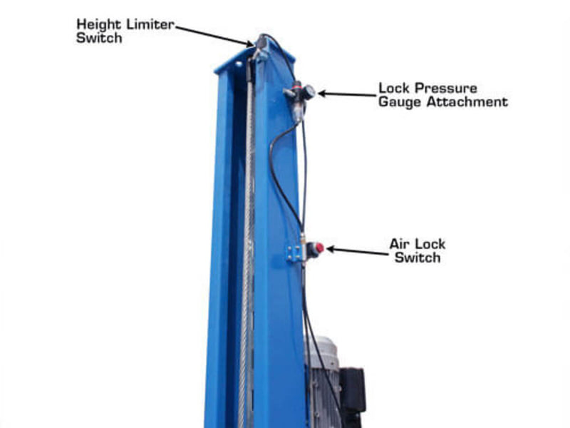 Atlas 412A Heavy-Duty 12,000 lbs 4-Post Alignment Lift for Precision Vehicle Maintenance