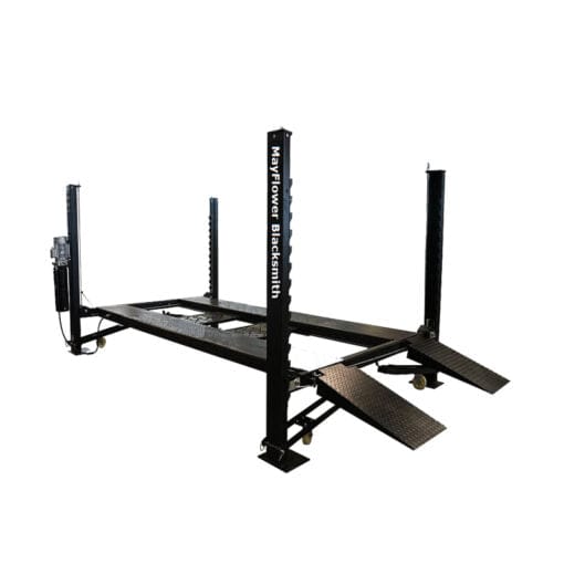 Mayflower Pro8000XLH Heavy-Duty Four Post Lift – Extra Length and Height for Ultimate Storage and Service Solutions