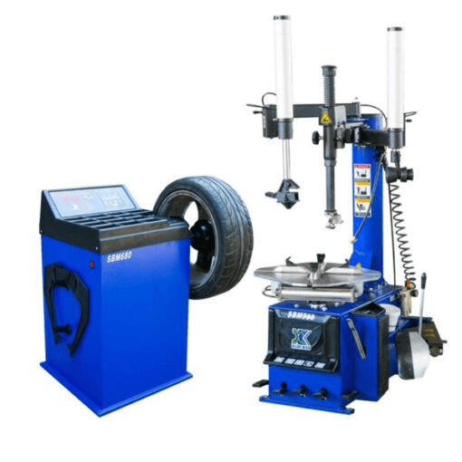 Revolutionary 988 Tire Changer and Wheel Balancer Combo with Precision Rim Clamps