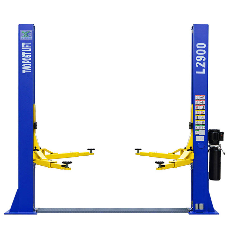 Premium A++ L2900 Two Post Lift – 9,000 LB Capacity Auto & Truck Hoist – 220V Power