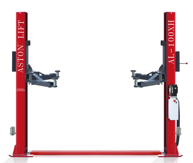 Aston 10,000lbs Dual Post Car Lift with Convenient Single Point Lock Release