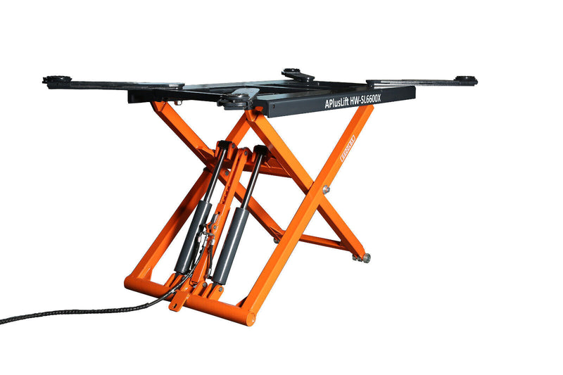 Premium APlusLift HW-SL6600X 6600LB Mid Rise Auto Scissor Lift - Powerful 110V Performance!