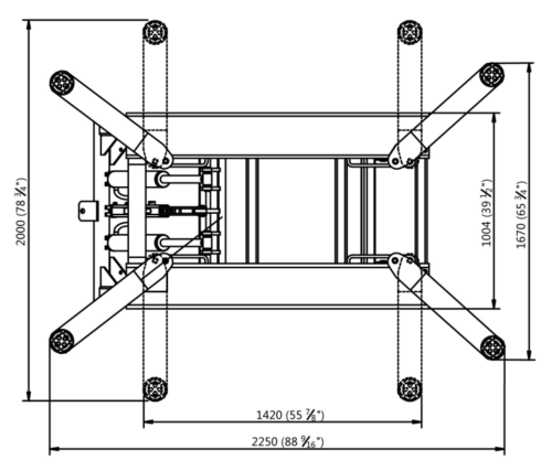 Premium APlusLift HW-SL6600X 6600LB Mid Rise Auto Scissor Lift - Powerful 110V Performance!